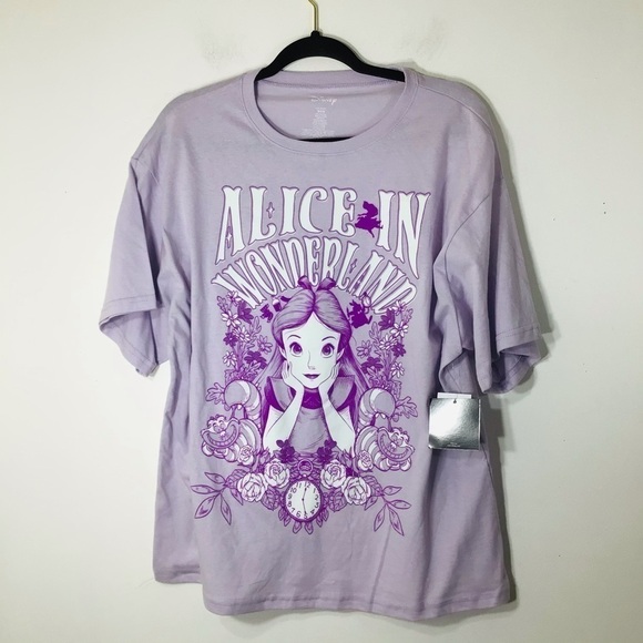 Alice in Wonderland Disney Top Small Purple - Picture 1 of 5